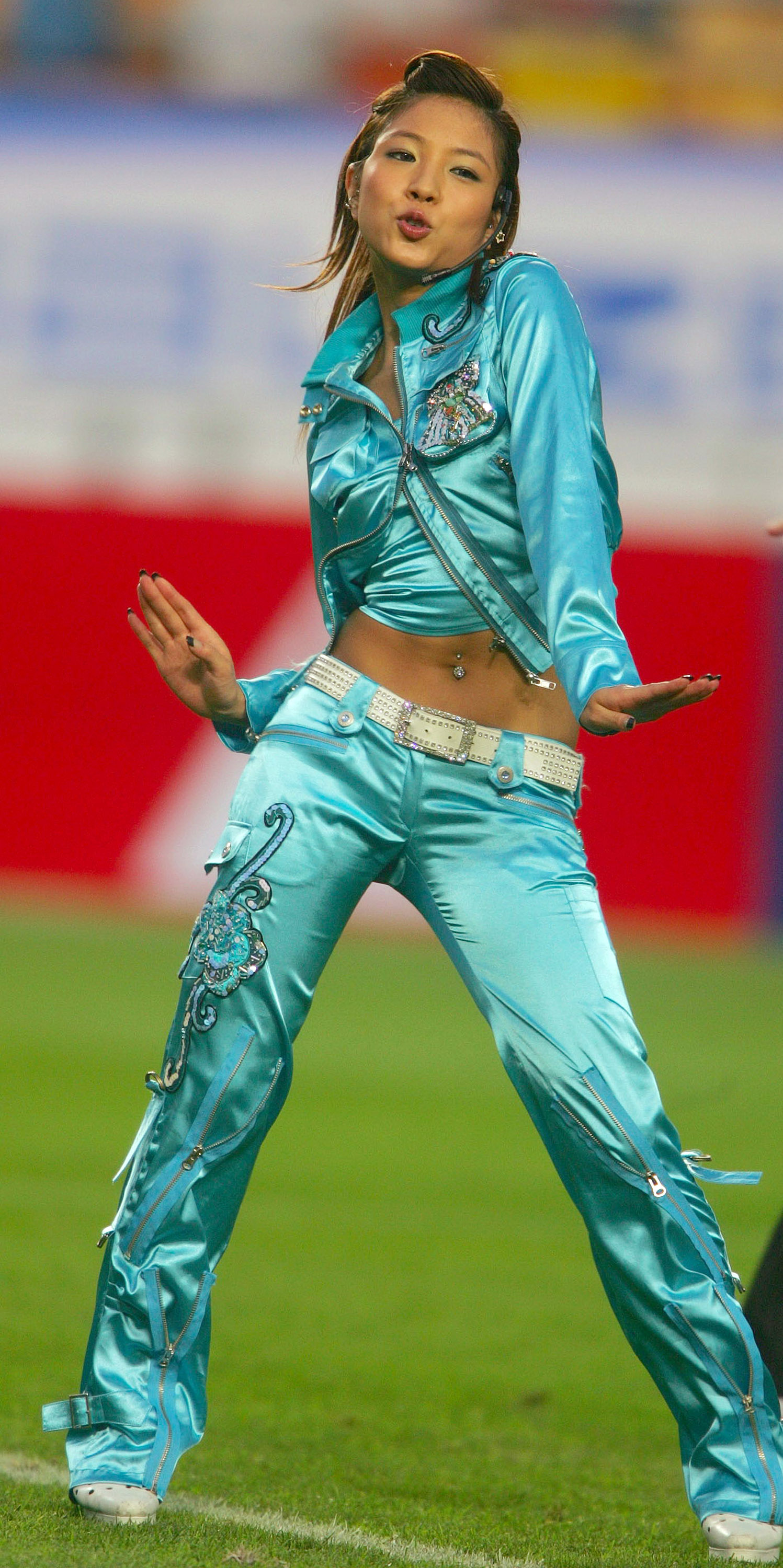 BoA Performs During the Friendly - Samsung Bluewings vs FC Barcelona - July 29, 2004